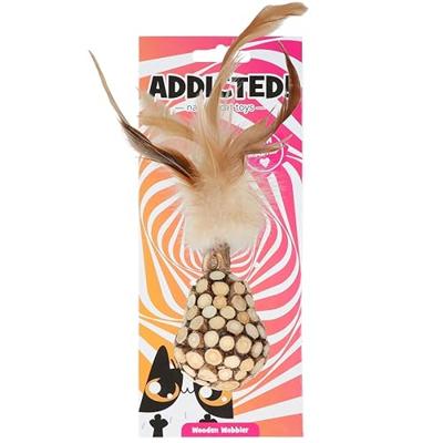 Addicted Wooden wobbler with feathers Addicted Wooden wobbler with feathers