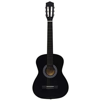 VidaXL Gitaar klassiek beginner en kinderen 3/4 36" zwart