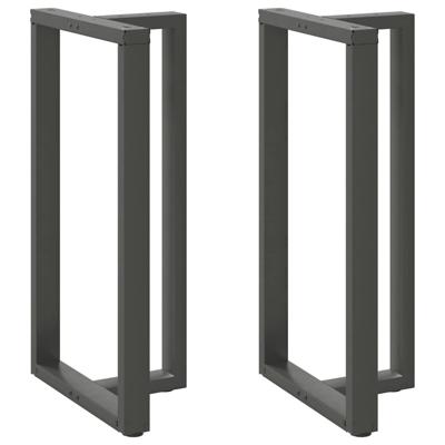 Bartafelpoten 2 st T-vormig 60x35x(110-111) cm staal antraciet