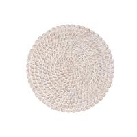 Wanddecoratie DKD Home Decor Verouderde afwerking Natuurlijk 120 x 3 x 120 cm Wit Indiaas - thumbnail