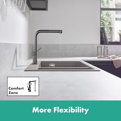 Hansgrohe Talis M54 ééngreeps keukenmengkraan 270, Brushed Black Chrome Hansgrohe Talis M54 ééngreeps keukenmengkraan 270, Brushed Black Chrome