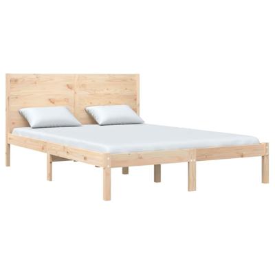 Bedframe massief hout 135x190 cm