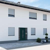 Voordeur 98x208 cm PVC antracietkleurig - thumbnail