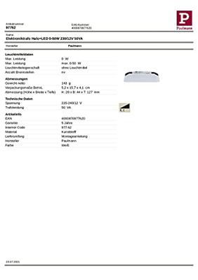 Paulmann Halo+LED LED-transformator 50 W 12 V Dimbaar 1 stuk(s)