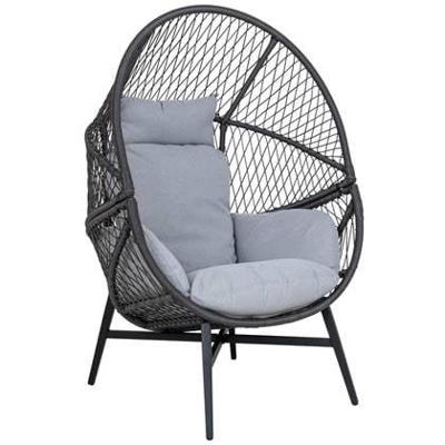 House Nordic - Fauteuil Rosario Rotan Zwart