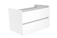 Vision onderkast met 2 laden 80 x 46 cm glans wit - thumbnail