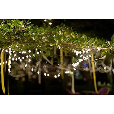 Sygonix SY-4722054 Clusterlichtketting Binnen/buiten werkt op het lichtnet Aantal lampen 200 LED Warmwit Verlichte lengte: 39.85 m