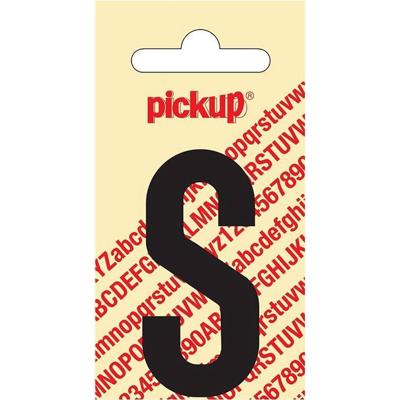 Plakletter Nobel Sticker zwarte letter S Pickup - Pickup