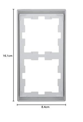 Merten MEG4020-6536 Afdekking Frame System Design RVS 1 stuk(s)