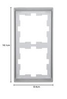 Merten MEG4020-6536 Afdekking Frame System Design RVS 1 stuk(s) - thumbnail