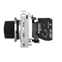 Schneider Electric XB4FD41 XB4FD41 Keuzeschakelaar Terugstelbaar Zwart 1 stuk(s) - thumbnail