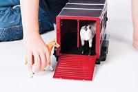 Britains 42846 - Big Farm - Paardenhanger met paard en veulen - thumbnail
