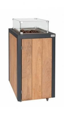 Easy Fires: Vuurzuil Vierkant Bruin - Hardhout Cumaru