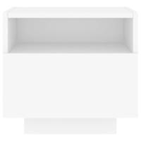 Nachtkastje met LED-verlichting 40x39x37 cm wit - thumbnail