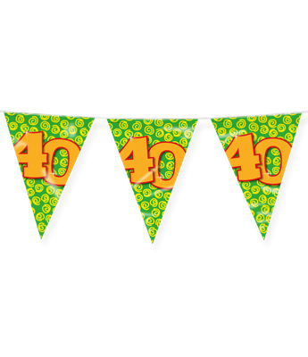 Happy Verjaardag Vlaggenlijn 40 Jaar (10m)