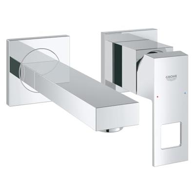 Grohe Eurocube afdekset voor 2-gats wandkraan 17 cm Chroom Grohe Eurocube afdekset voor 2-gats wandkraan 17 cm Chroom