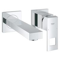 Grohe Eurocube afdekset voor 2-gats wandkraan 17 cm Chroom - thumbnail