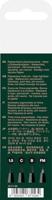 Faber Castell Tekenstift Pitt Artist Pen - etui 4 stuks - 199 zwart - thumbnail