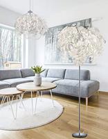 Trio Hanglamp met blaadjesLeavy 70cm grijstint - R10464001 - thumbnail
