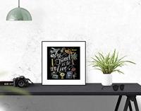 Kunstdruk Lily and Val - To Trave is To Live 30x30cm - thumbnail