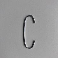 C-draadhaak 60 mm 100 stuks - thumbnail