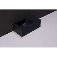 Fontein Forzalaqua Venetia XS Graniet Gezoet Met Kraangat Rechts 29x16x10 cm - thumbnail