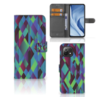 Xiaomi 11 Lite 5G NE | Mi 11 Lite | Book Case | Abstract Green Blue - thumbnail