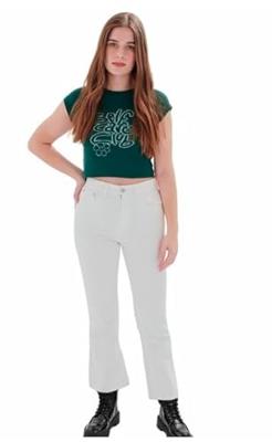 Broeken 24COLOURS Wit - Maat: 36