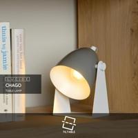 Lucide CHAGO - Tafellamp - 1xE14 - Grijs - thumbnail