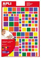 Apli Kids verwijderbare stickers, cirkel, blister met 624 stuks in geassorteerde kleuren en groottes - thumbnail