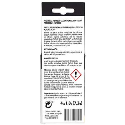 Melitta Perfect Clean voor Koffie/Espressomachines (4 stuks) - thumbnail