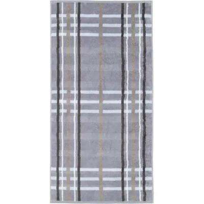 Cawö Cawö Noblesse Check Handdoek 50x100 nordic blue