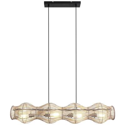 ECO-Light BAMBOO 9510 S4-H BA Hanglamp E27 Bamboe, Natuur
