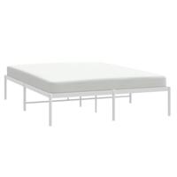 Bedframe metaal wit 160x200 cm - thumbnail
