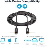 StarTech.com USB-C kabel (USB-C naar USB-C kabel voor maximaal 5K 60Hz video-overdracht, 2m USB-C verlengkabel) (TBLT3MM2MA) - thumbnail