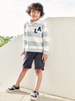 Chino bermuda voor jongens blauw - thumbnail