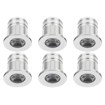 LED Veranda Spot Verlichting 6 Pack - Velvalux - 3W - Natuurlijk Wit 4000K - Inbouw - Rond - Mat Zilver - Aluminium - Ø31mm