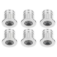 LED Veranda Spot Verlichting 6 Pack - Velvalux - 3W - Natuurlijk Wit 4000K - Inbouw - Rond - Mat Zilver - Aluminium - Ø31mm - thumbnail