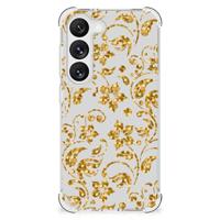 Samsung Galaxy S23 Case Gouden Bloemen - thumbnail