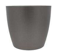 Bloempot BERLIJN rond 16 cm Donkergrijs set van 2 stuks - thumbnail