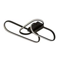 Searchlight Strakke zwarte plafondlampClip - 61774BK - thumbnail