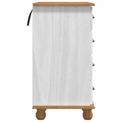 Bureau met lade ASKIM Wit 95 x 40 x 75 cm Massief grenenhout