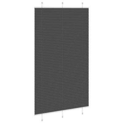 Pliss rolgordijn 120x200cm stofbreedte 119,4cm polyester zwart