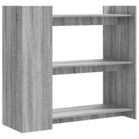 Wandtafel 100x35x90 cm bewerkt hout grijs sonoma eikenkleurig - thumbnail