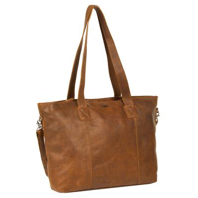 Justified Bags Justified Bags Nynke Cognac 16L Big Shopper Laptop 15.6