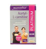 Mannavital Acetyl-L-Carnitine platinum 60 Vegetarische capsules - thumbnail