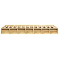 Bedframe zonder matras 80x200 cm massief hout eiken - thumbnail