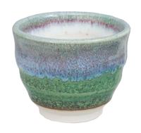 Handgemaakt Keramiek Kopje - Groen - 8.5 x 6.9 cm - thumbnail