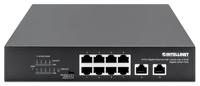 Intellinet 8-Port Gigabit Ethernet PoE+ Switch mit 2 RJ45 Gigabit Uplink-Ports 120W Netwerk switch 10 / 100 / 1000 MBit/s IEEE 802.3af (15.4 W), IEEE 802.3at - thumbnail