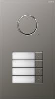 250420  - Door station Audio 4-fold, Flush mounting, stainless steel, 250420 - thumbnail